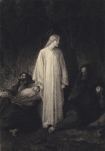İsa ve Uyuyan Öğrenciler by after Albert Robida