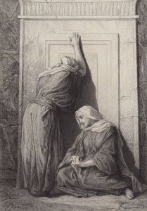Mary Magdalene ve diğer Mary by after Albert Robida