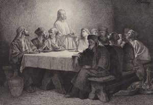 Son Akşam Yemeği by after Albert Robida