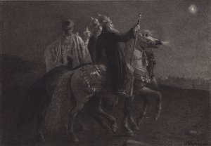 Doğunun Bilge Adamları by after Albert Robida