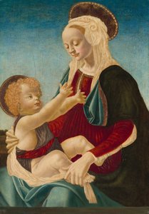 madonna ve çocuk by after Andrea del Verrocchio