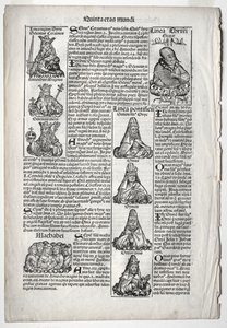 Soykütüğü Sayfası; Hartmann Schedel tarafından Nuremberg Chronicle