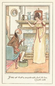 Jane Austens Emma için İllüstrasyon by after Charles Edmund Brock