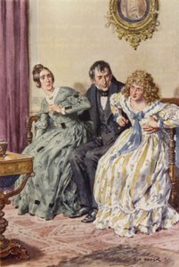 Martin Chuzzlewit için çizim by after Charles Edmund Brock
