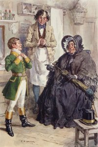 Martin Chuzzlewit için çizim by after Charles Edmund Brock