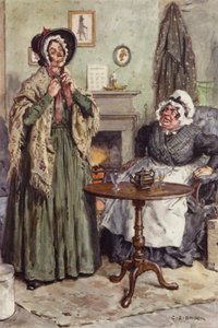 Martin Chuzzlewit için illüstrasyon by after Charles Edmund Brock