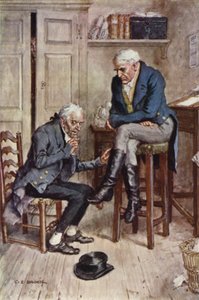 Nicholas Nickleby için İllüstrasyon by after Charles Edmund Brock