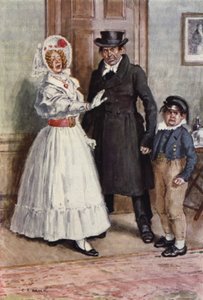 Nicholas Nickleby için İllüstrasyon by after Charles Edmund Brock