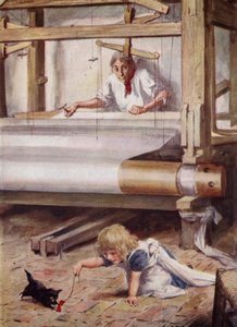 Silas Marner dokuma tezgahında by after Charles Edmund Brock