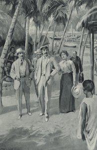 Robert Louis Stevenson ve arkadaşları Samoa