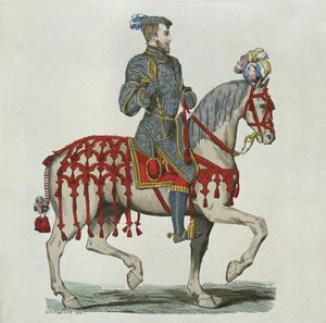 Hane Süvari Kaptanı olarak Henri II by after Chevignard