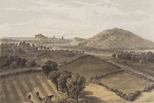 Craigmillar Kalesi yakınından Edinburgh (chromolitho)