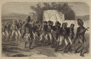 Türk Ordusu için Mısırlı Askerler by after Denis Auguste Marie Raffet