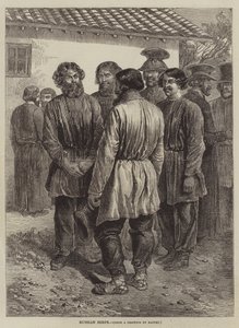 Rus Serfleri by after Denis Auguste Marie Raffet