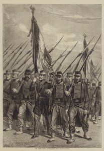 Alayda Taşınan Bayraklar by after Denis Auguste Marie Raffet