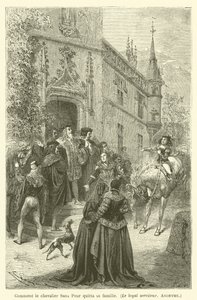 Korkusuz Şövalye Ailesinden Nasıl Ayrıldı, Sadık Hizmetkar, Anonim by after Emile Antoine Bayard