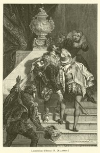 Lassassinat dHenry IV, Malherbe by after Emile Antoine Bayard