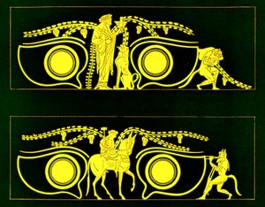 Dionysos, Hephaistos ve satirler, J. E. Harrison ve D. S. MacColl