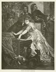 Rosina ve Kont Almaviva by after Ferdinand Keller