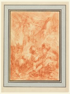 İki çocuk by after Francois Boucher