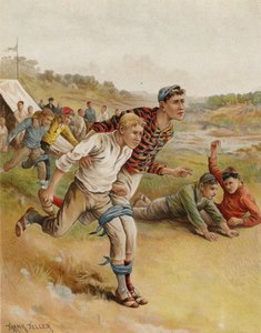 Üç Ayaklı Bir Yarış (chromolitho) by after Frank Feller