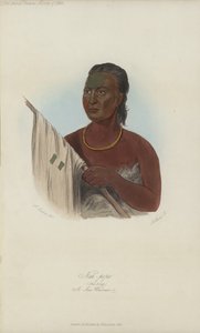 Nah-pope, Çorba, Bir Sac Savaşçısı (aquatint)