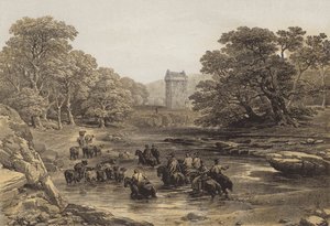 Gilnockie Kulesi (kromolitho)