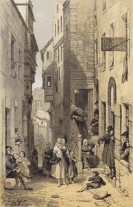 Libbertons Wynd, Edinburgh (kromolitho)