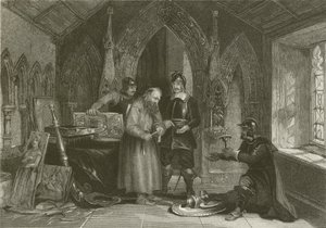 Büyük İç Savaş sırasında Kilise yağmalayan askerler by after George Cattermole