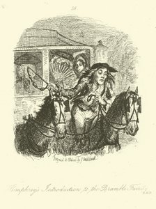 Tobias Smollett tarafından Humphry Klinker için İllüstrasyon by after George Cruikshank