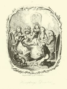 Tobias Smollett tarafından Humphry Klinker için İllüstrasyon by after George Cruikshank