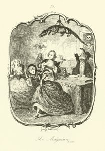 Tobias Smollett tarafından Peregrine Turşu için İllüstrasyon by after George Cruikshank