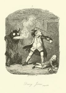Tobias Smollett tarafından Peregrine Turşu için İllüstrasyon by after George Cruikshank