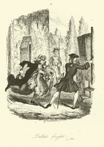 Tobias Smollett tarafından Peregrine Turşu için İllüstrasyon by after George Cruikshank