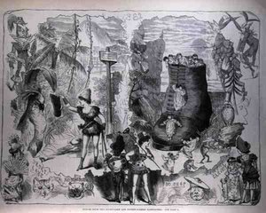 Drury Lane ve Covent Garden Pantomimlerinden sahneler, The Illustrated London News, 7 Ocak 1882 by after George Cruikshank