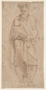 Ayakta Atlante (bir Daçyalı tutsak) by after Giorgio Vasari