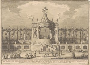 1760 Çini için Seconda Macchina: Bir Chinoiserie Köşkü