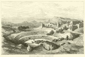 Merida antik tiyatrosunun kalıntıları by Gustave after Dore