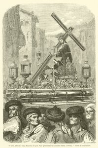 Un paso, bir Sevilla, Jesus Nazareno del gran Poder, alayı de la semaine sainte, bir Sevilla by Gustave after Dore