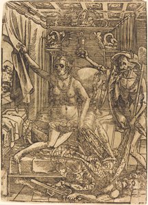 ölüm ve fahişe by after Hans Sebald Beham