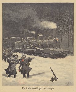 Bir tren kar tarafından durduruldu by after Henri Meyer