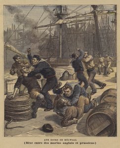 Millwall Rıhtımlarında by after Henri Meyer
