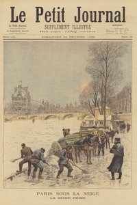 Paris kar altında. Donmuş Seine Nehri