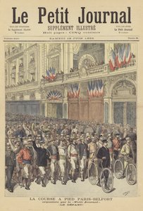 Paris-Belfort koşu yarışının başlangıcı by after Henri Meyer