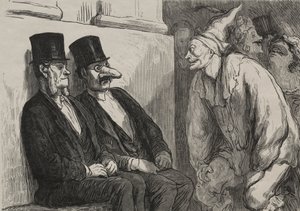 Opera balosunda: çok eğleniyorsun by after Honoré Daumier