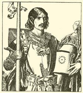 Gölün Efendisi Launcelot by after Howard Pyle