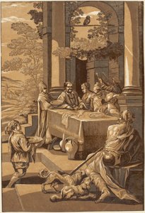 Dalışlar ve Lazarus (Sağ Panel) by after Jacopo Bassano John Baptist Jackson