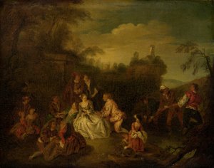 Balıkçıların Hediyesi by after Jean Baptiste Joseph Pater