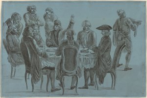 Filozofların Yemeği by after Jean Huber
