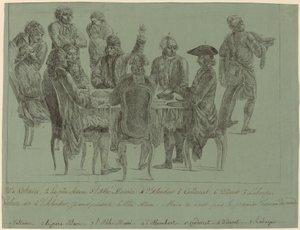 Filozofların Yemeği by after Jean Huber